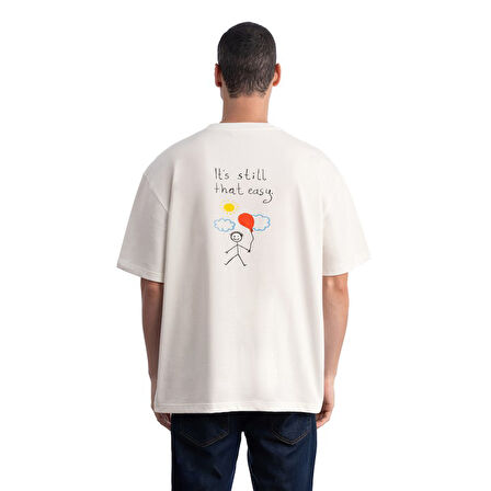 Baloon King Size Ekru T-Shirt