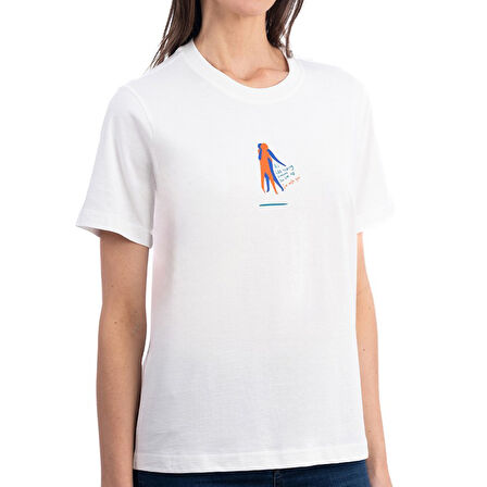 Hugging Regular Ekru T-Shirt