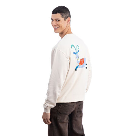 Goat Oversize Ekru Sweatshirt