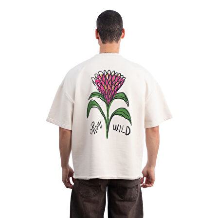Strong Oversize Ekru T-Shirt