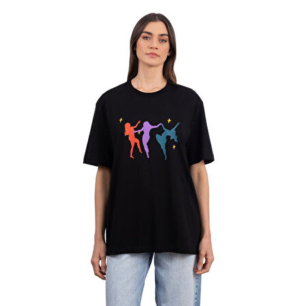 Dance Oversize Siyah T-Shirt