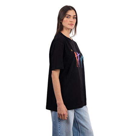Dance Oversize Siyah T-Shirt