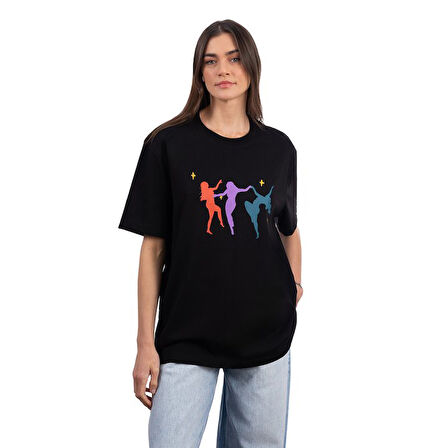 Dance Oversize Siyah T-Shirt