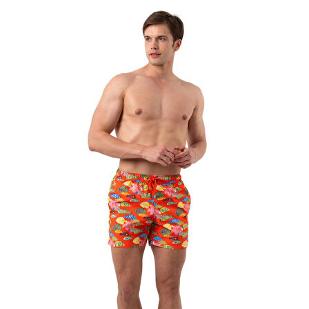 Fish Frenzy VelvetTouch Deniz Şortu