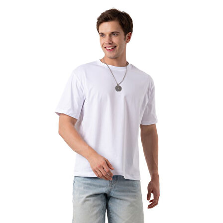 Summer Mood Overisize Beyaz T-Shirt