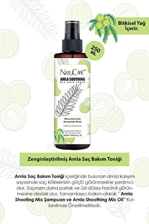 NatuCare Üst Düzey Parlaklık ve Hızlı Uzama Etkili Amla Saç Bakım Toniği 250ML
