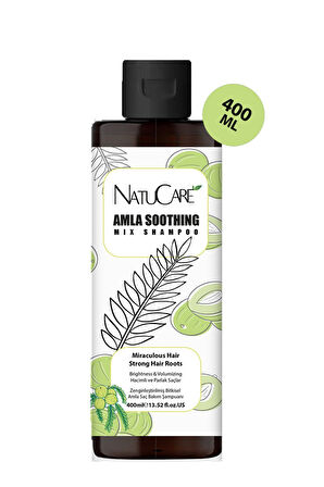 NatuCare Üst Düzey Parlaklık ve Hızlı Uzama Etkili Amla Saç Bakım Şampuanı 400ML