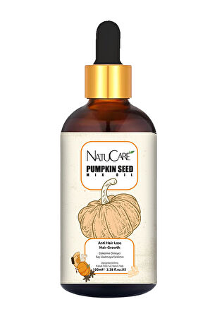 NatuCare Üst Düzey Güçlendirme ve Saç Telleri Onarıcı Pumpkin Saç Bakım Yağı 100ML