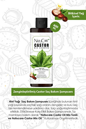 NatuCare Zenginleştirilmiş 3'lü Şampuan Seti 400ML (Amla - Castor - Pumpkin)