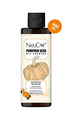 NatuCare Üst Düzey Güçlendirme ve Saç Telleri Onarıcı Pumpkin Saç Bakım Şampuanı 400ML