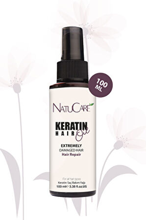 NatuCare Aşırı Yıpranmış Saçlar İçin Keratin Bakım Yağı 100ML