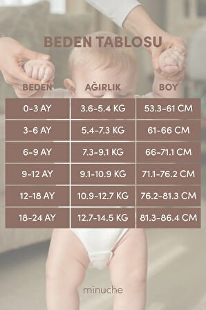 %100 Pamuk 8'li Bebek Body - Kısa Kollu ve Çıtçıtlı Beyaz Zıbın