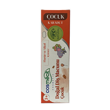 Cosmecit Doğal Diş Macunu Çocuk 90 Gr