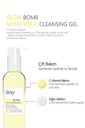 Glow Bomb Multi C Vitamini Temizleme Jeli | Aydınlatıcı, Parlatıcı, Arındırıcı Ve Temizleyici