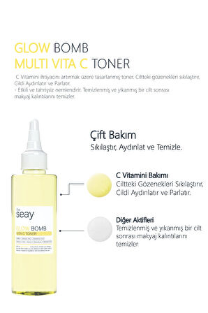 Glow Bomb Multi C Vitamini Toner | Aydınlatıcı, Parlatıcı, Onarıcı Ve Gözenek Sıkılaştırıcı