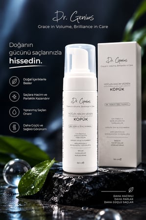 Saw Palmetto, Calendula & Yeşil Çay Özlü Yoğun Hacim Veren Saç Köpüğü - 150ml