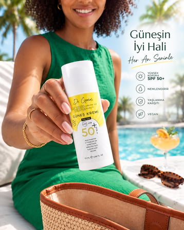 50+ SPF Çok Yüksek Korumalı Yaşlanma ve Leke Karşıtı Yüz Güneş Kremi - 50 ml