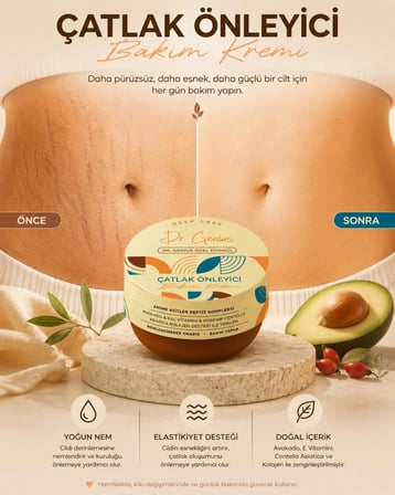 Deep Care Çatlak Önleyici & Onarıcı & Nemlendirici Bakım Kremi - 220ml