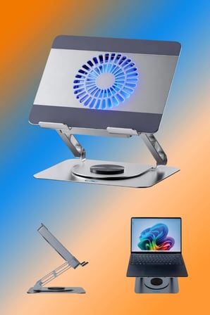 ALUMACOOL – Sessiz, Turbo Güçlü Alüminyum Laptop Soğutucu Stand