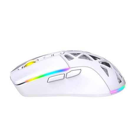 Nexus Air Pro Kablosuz 24.000 Dpi Pixart PMW3311 Sensör Makro Yazılımlı & Değiştirilebilir Kapaklı RGB Kablosuz Gaming Mouse - Beyaz (2.4 GHz Kablosuz + BT5.1 + Type-C ile Kullanım Desteği)
