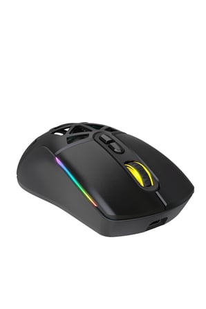 Nexus Air Pro Kablosuz 24.000 Dpi Pixart PMW3311 Sensör Makro Yazılımlı & Değiştirilebilir Kapaklı RGB Kablosuz Gaming Mouse - Siyah (2.4 GHz Kablosuz + BT5.1 + Type-C ile Kullanım Desteği)