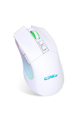 Crossfire Air Pro Kablosuz 24.000 Dpi Pixart PMW3325 Sensör Makro Yazılımlı Chromatic RGB Kablosuz Gaming Mouse - Beyaz (2.4 GHz Kablosuz + BT5.1 + Type-C ile Kullanım Desteği)