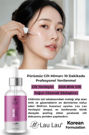 AHA-BHA Serum Cilt Yenileyici & Yoğun Gözenek Sıkılaştırıcı - 50 Ml