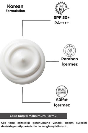 lekeli ciltler i̇çin leke karşıtı güneş kremi 50 ml