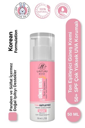 ton eşitleyici yüksek korumalı güneş kremi tone-up pink 50 ml