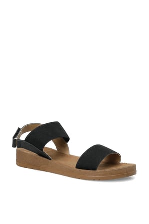 Polaris 409032.Z Siyah Kadın Comfort Sandalet