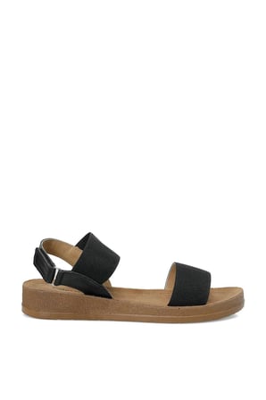 Polaris 409032.Z Siyah Kadın Comfort Sandalet