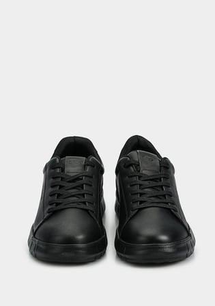 Siyah Deri Erkek Sneaker
