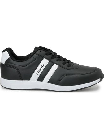 KINETIX REEDS PU 6PR SİYAH BEYAZ COMFORT ANATOMİK SPOR AYAKKABISI