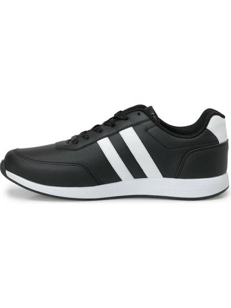 KINETIX REEDS PU 6PR SİYAH BEYAZ COMFORT ANATOMİK SPOR AYAKKABISI