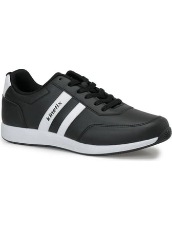 KINETIX REEDS PU 6PR SİYAH BEYAZ COMFORT ANATOMİK SPOR AYAKKABISI