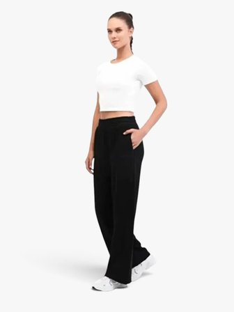 6W WB 22AMMY-P 6PR Kadın Siyah Eşofman Altı - 102696929