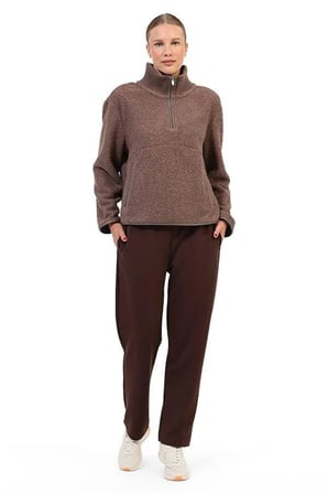 Lumberjack Sweatshirt Kadın Kahverengi WL 6MALFOY