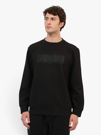 6W ML VANCE 16ITL-14 6PR Erkek Siyah Sweatshirt - 102696958