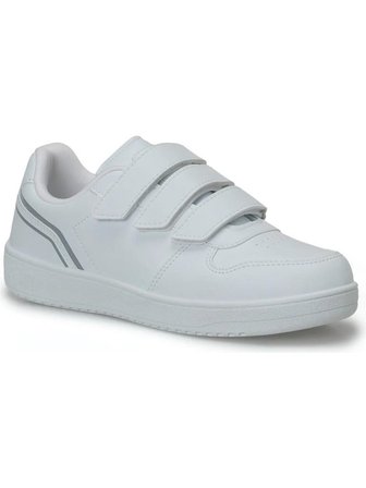 KINETIX FREY PU 6PR BEYAZ ÇIRTLI ANATOMİK CASUAL SPOR AYAKKABI