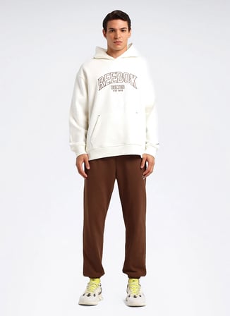 Reebok Sweatshirt, 2XL, Ekru