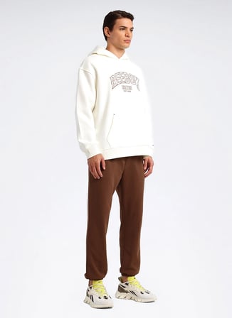 Reebok Sweatshirt, 2XL, Ekru