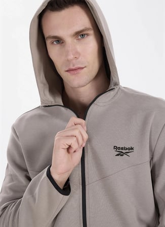 Reebok P00006137702 PRIME FZ Bej Erkek Zip Ceket