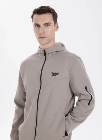 Reebok P00006137702 PRIME FZ Bej Erkek Zip Ceket