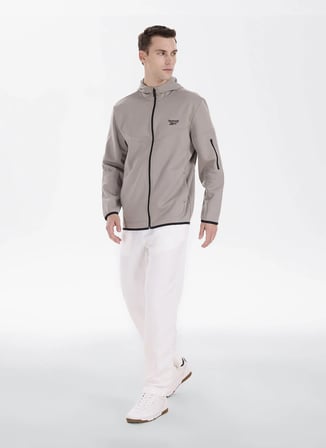 Reebok P00006137702 PRIME FZ Bej Erkek Zip Ceket