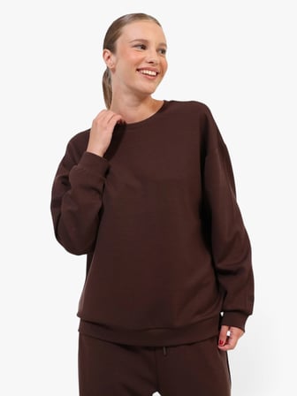 6W WB 16ALICE-C CK97 6PR Kadın Kahverengi Sweatshirt - 102707817