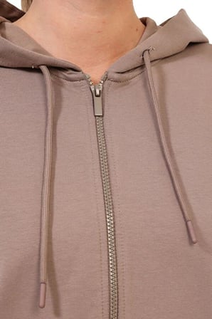 Lumberjack Eşofman Üstü Kadın Kahverengi WB 18SN77 FULL ZIP 102710622