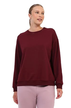 Lumberjack Wb 6Pr 16SN79 Kadın Bordo Sweatshirt 102710625