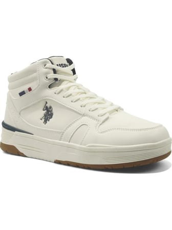 U.S.POLO ASSN REKAS 6PR BEYAZ BOGAZLI ANATOMİK SPOR AYAKKABISI