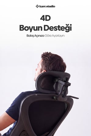 Oslo Siyah Ergonomik Çalışma Sandalyesi 