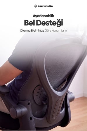 Oslo Siyah Ergonomik Çalışma Sandalyesi 